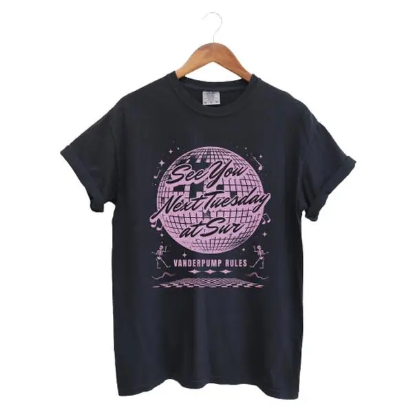 Women's Disco Unisex Short-Sleeve Classic Casual Sport Streetwear T-Shirt - Vanderpump Rules, James Kennedy, Lala, Tom & Ariana, Bravo TV Fashion