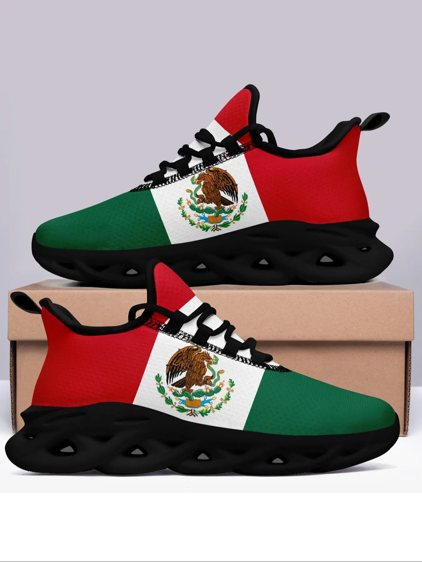 Men's Fashionable Animal Print Lace Up Blade Sole Low Top Sneakers, Casual Comfortable Breathable Sports Running Shoes, Male All-match Round Toe Shoes for Daily Wear