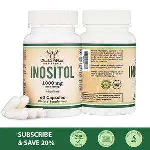 Double Wood Supplements Inositol 1000 mg per Serving 60 Capsules for Hormone Balance & Fertility US Made Dietary Supplement Double Wood Supplements Inositol 1000 mg per Serving 60 Capsules for Hormone Balance & Fertility US Made Dietary Supplement