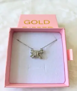 Baguette Bow Necklace