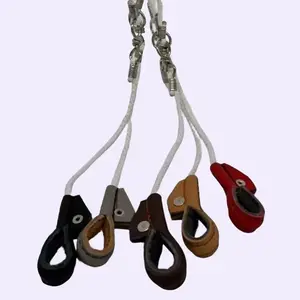 Tie Cords For Poultry 5 Pieces Leather Pull Tight 55in Calzas Amarador Gallos Temporary Use Adjustable Ends Made in Mexico