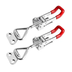Adjustable 304 Stainless Steel Quick Release Latch Clamps, Durable Box Buckle Leveling Tool, 2pcs Set for Secure Fastening