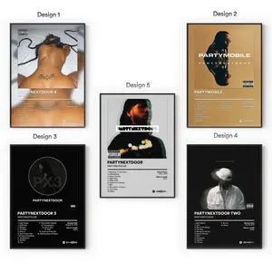 [Sale Up To 40%] [Unframe] PARTYNEXTDOOR Album Posters, Alternative R&B Wall Art, Moody Bedroom Music Aesthetic Decor, Modern Album Cover Artwork, Gift for Fans