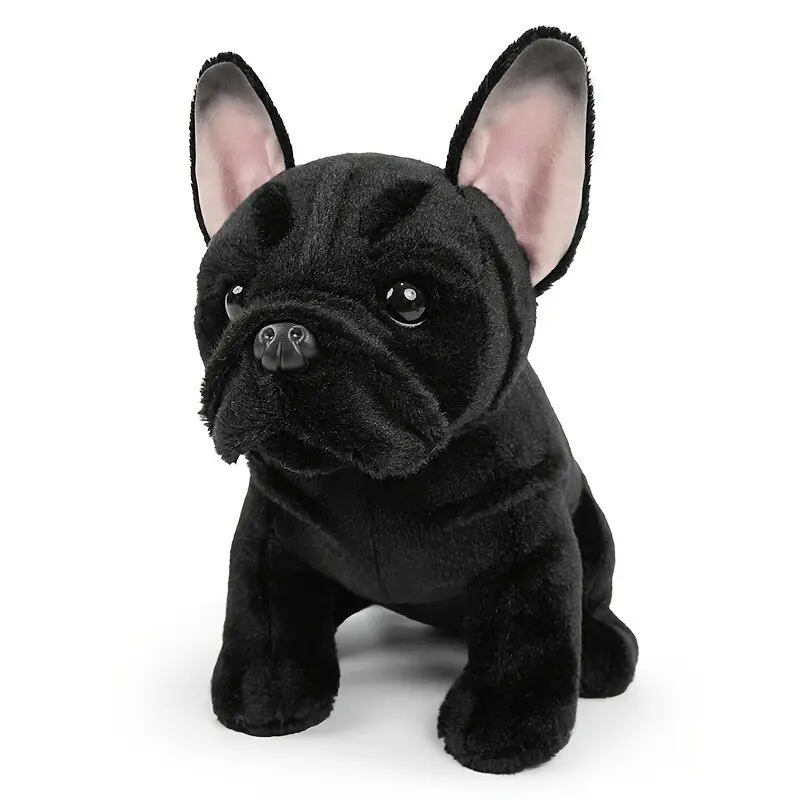 New Bull Terrier Replica Puppy Plush Toy, Soft Huggable Stuffed Animal for Kids, Perfect Gift for Christmas, Easter, Birthday, Valentine's Day