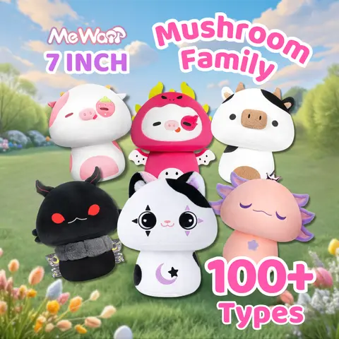 MeWaii Unisex 7" Kawaii Plush - Cute Animal Design, Miniature Toy Blind Bags, Soft Cuddly Gift, Stuffed Animal Collectibles, Boxed Collectible Toys and Plushies for Kids' Holiday Gifting (Halloween, Christmas)