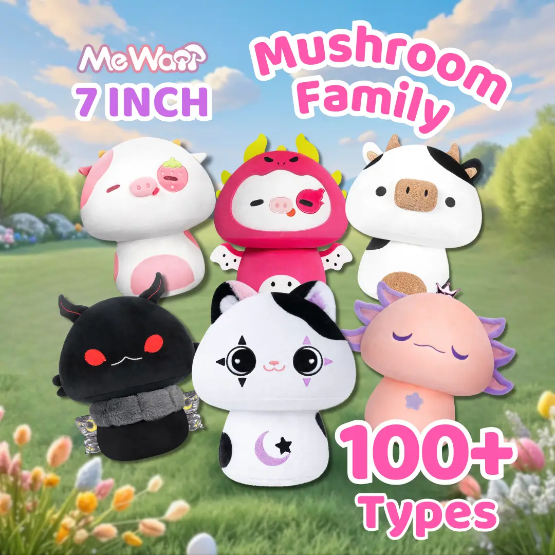 MeWaii Mystery Bag Plush Toys, 7 Inch Kawaii Stuffed Animals, Surprise Plush Gift for Kids & Adults, Perfect for Halloween, Christmas, Birthday
