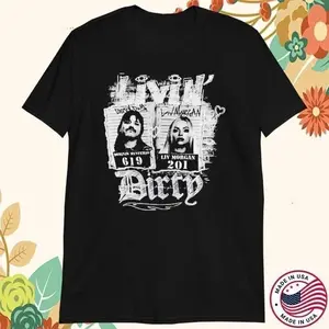 Dominik Mysterio And Liv Morgan Livin’ Dirty T-Shirts Full Sizes S-5XL Cotton Menswear