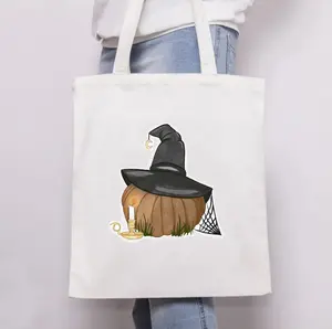 Witchy Pumpkin Tote Bag