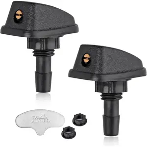 Windshield Washer Nozzle Universal 2 count Aimable Front Windshield Sprayer Nozzle, Fit for   and Old , Included Brass Adjuster
