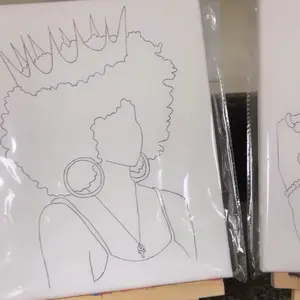 King & Queen Predrawn Canvas Set