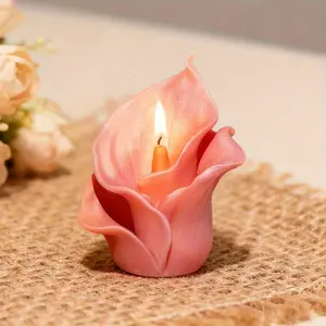 Silicone Mold for Calla Lilies, Perfect for Creating Candles, Handmade Soaps, and Plaster Crafts. Ideal for Valentine'S Day, Ramadan, Spring, and Easter Projects