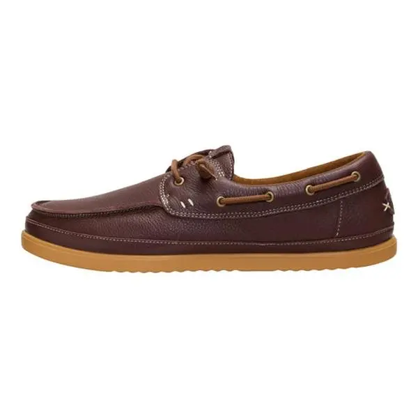 HEYDUDE Harbor Lo - Mens Comfortable Slip on  Boat Shoes Casual Leather