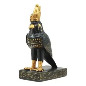 Ancient Egyptian God Of The Sky Horus Falcon Miniature Figurine Heru 3"H