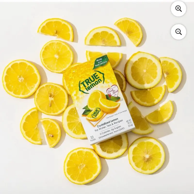 True Lemon Crystallized Lemon Packets 100 ct for Beverages, Tea & Recipes True Lemon Crystallized Lemon Packets 100 ct for Beverages, Tea & Recipes