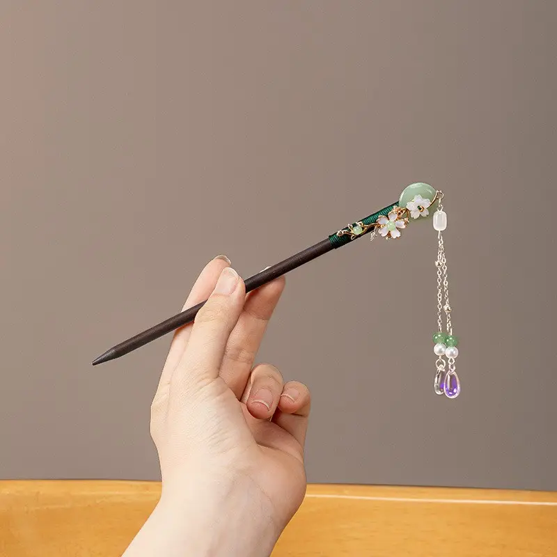 Green jade ring plum branch sumu krypton
