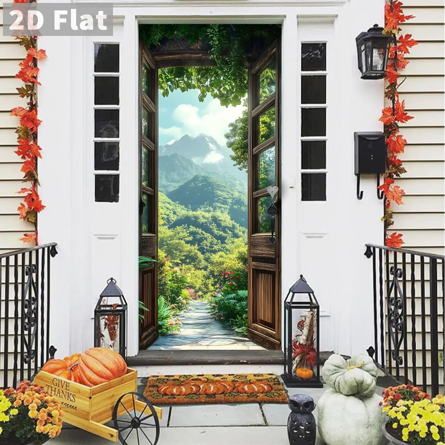 Self-adhesive Door Sticker, Removable PVC Wall Decor, Versatile Wall Sticker for Home Decoration, Home Decor, Ornaments, Decoration Items