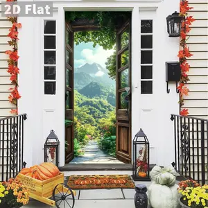 Self-adhesive Door Sticker, Removable PVC Wall Decor, Versatile Wall Sticker for Home Decoration, Home Decor, Ornaments