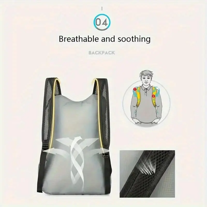 2025 New Flexible Foldable Lightweight Slim Multi-Functional 3-in-1 Backpack - Folding Travel Backpack for Cycling, Outdoor Hiking, Flexible Foldable Backpacks, Folding Travel Backpacks
