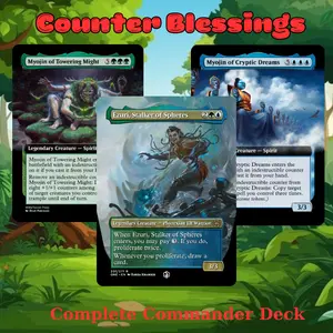MTG Commander Deck: Counter Blessings MTG Proxy Deck – Build-Your-Own Precon 100 Cards Commander EDH Build  – Light & Life Fantasy Art Set – Perfect Gift for Magic Fans & Collectors, Gift for Friend, Birthday