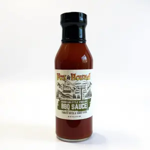 Mountain-Style Vinegar BBQ Sauce – 16oz Carolina-Inspired Tangy Tomato | Fox & Hound Smokehouse