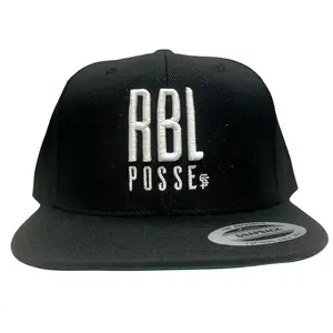 RBL Posse Signature Logo Snapback, Unisex SF 3D Puff Embroidery