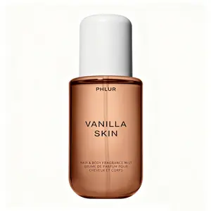 PHLUR Vanilla Skin Hair & Body Mist 8 Fl Oz 240ml, Elegant Vanilla Scent Body Spray for Women, Exquisite Blend of Pink Pepper Cashmere Wood & Sandalwood, Soft Warm Long Lasting Daily Feminine Fragrance