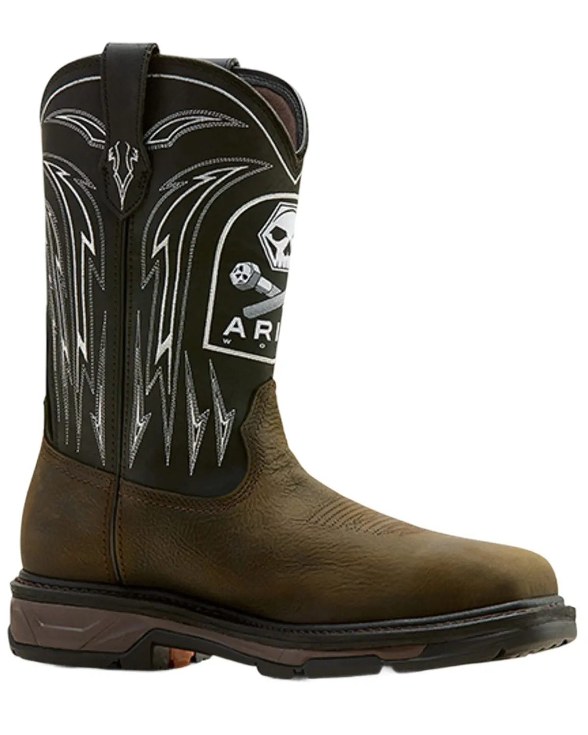 Ariat Men's Men'S Workhog&Reg; Xt Bolt Skull Waterproof Work Boot Carbon - 10074207