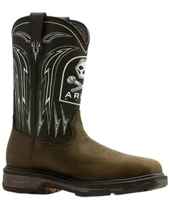 Ariat Men's Men'S Workhog&Reg; Xt Bolt Skull Waterproof Work Boot Carbon - 10074207