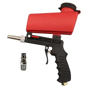 Plastic Body Portable Pneumatic Sandblasting Gun - Handheld Power Spray Gun, Rust Removal Products for Paint Removal and Stain Cleaning