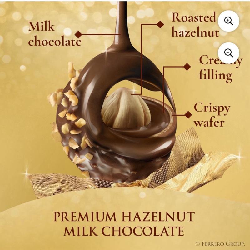 Ferrero Rocher Premium Milk Chocolate Hazelnut, 48 ct.