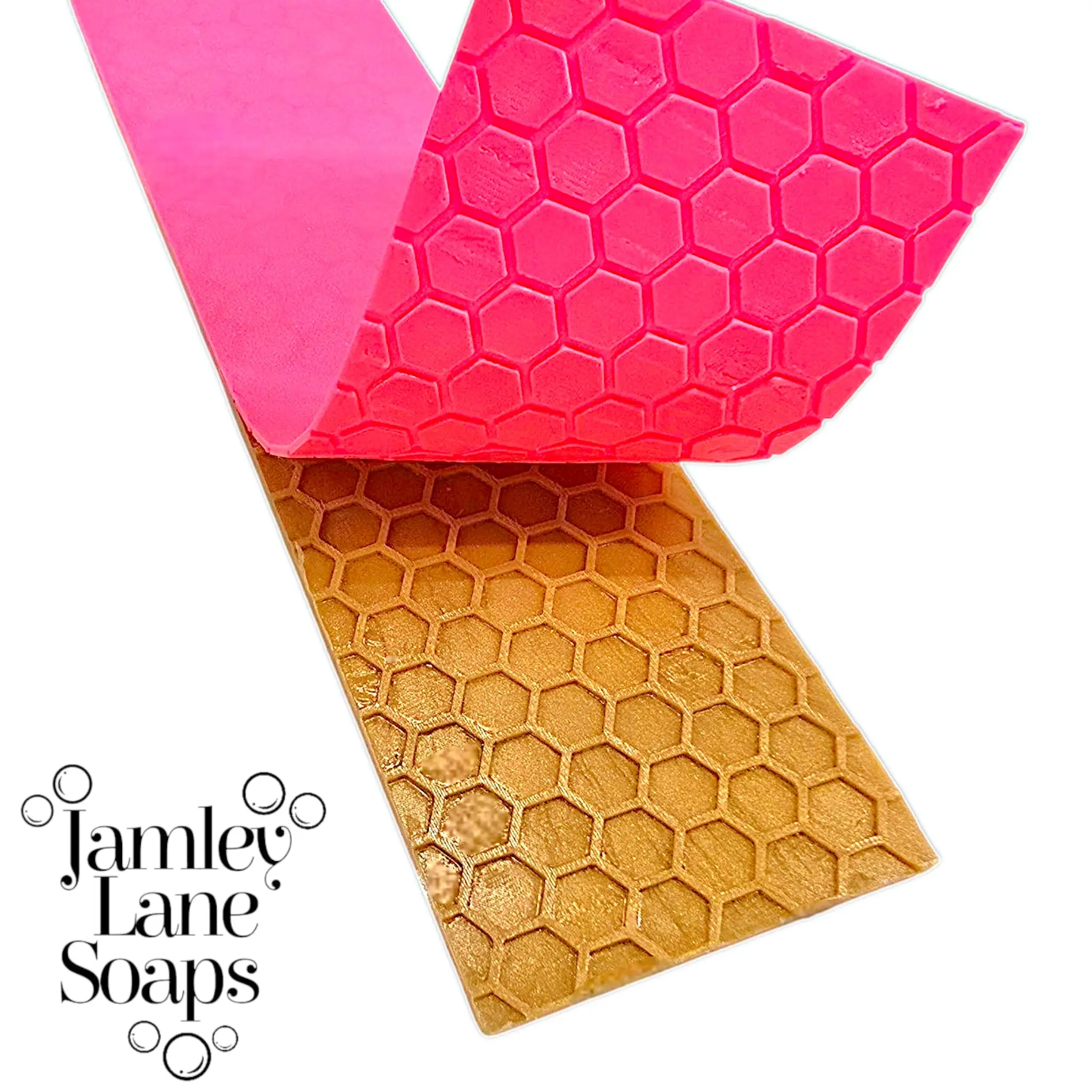 Standard Honeycomb Grid Soap Impression Mat | Custom Hexagon Outline Tool