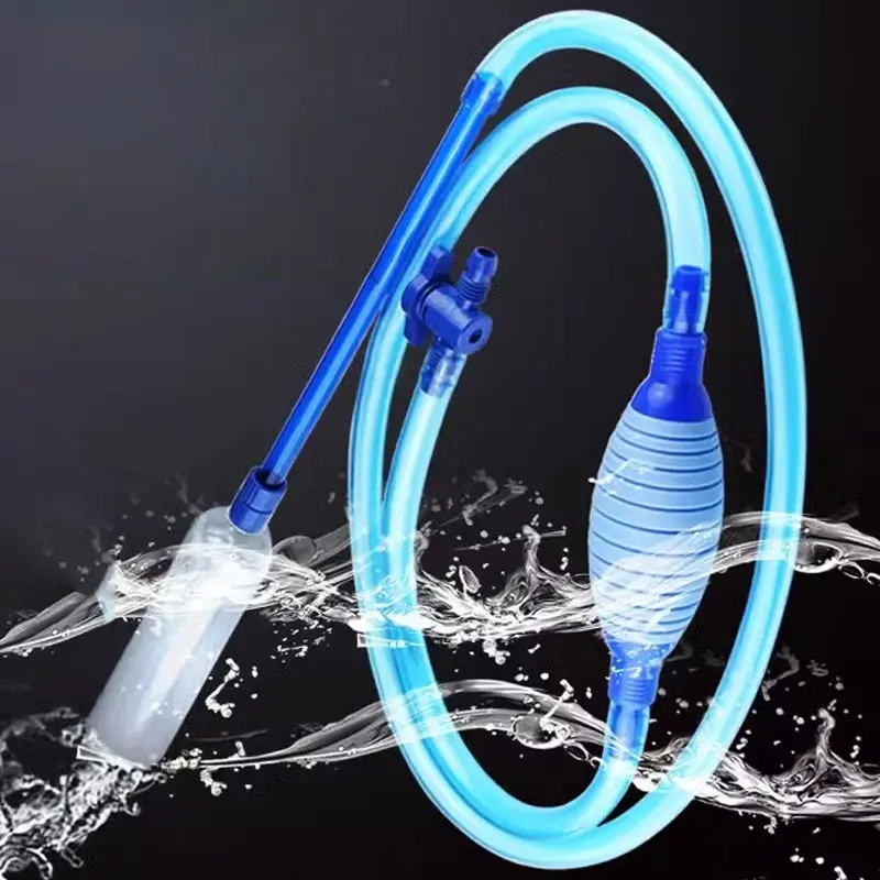 Fish Tank Water Changer, Siphon Pump, Sand Washer, Aquarium Cleaner with Valve, Efficient Water Replacement Tool for Aquatic Maintenance Cleaning
