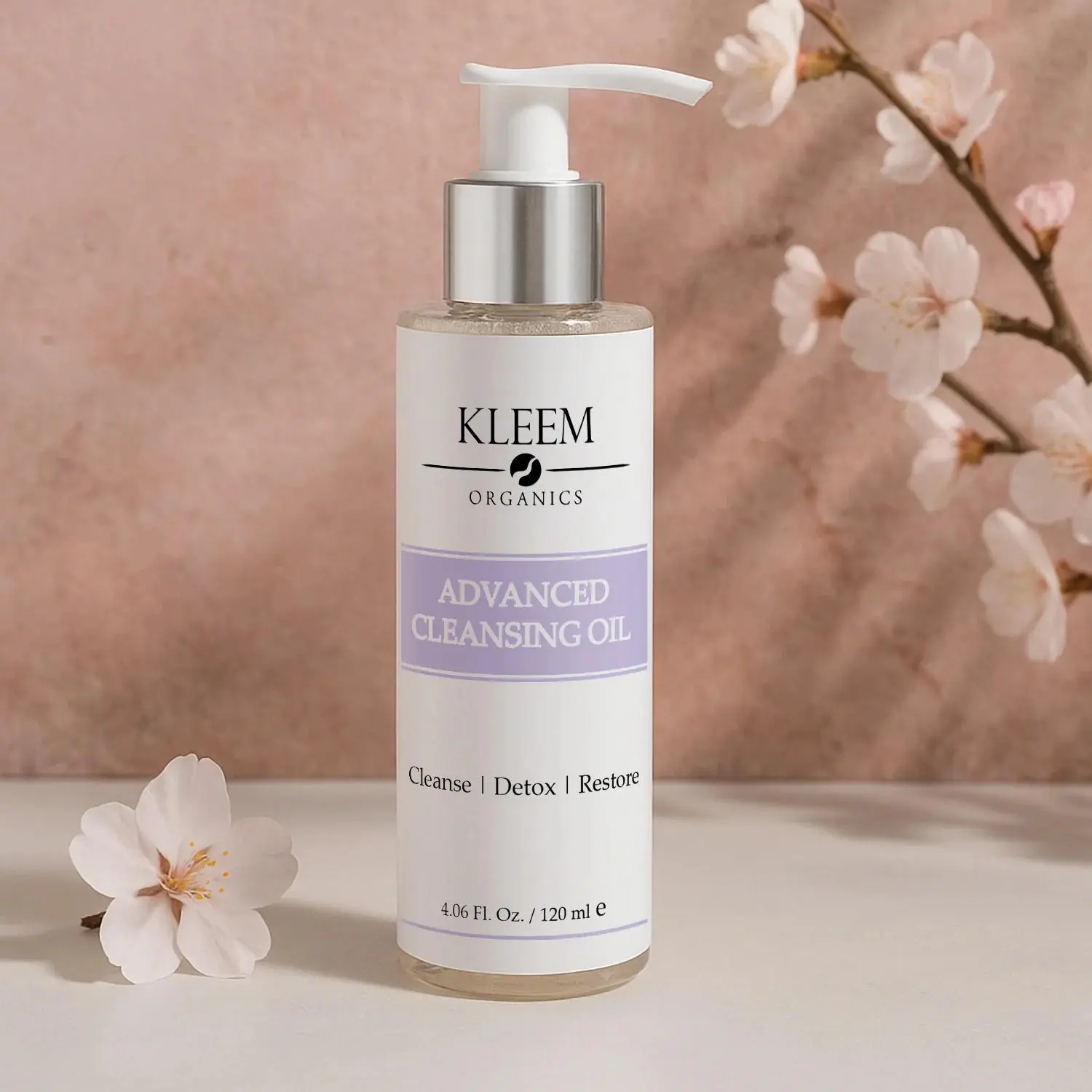 KLEEM ORGANICS | Advanced Cleansing Oil – Deep Pore & Makeup Remover for Waterproof Makeup, SPF & Impurities – Hydrating Oil-to-Milk Formula – Non-Stripping – 4.06 fl oz – For All Skin Types
