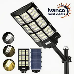 SolarMax 12000W Dusk-to-Dawn LED Street Light
