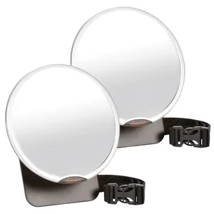 Diono Easy View Baby Car Mirror 2 Pack – Rear Facing Mirror with 360° Rotation, Shatterproof & Crash Tested