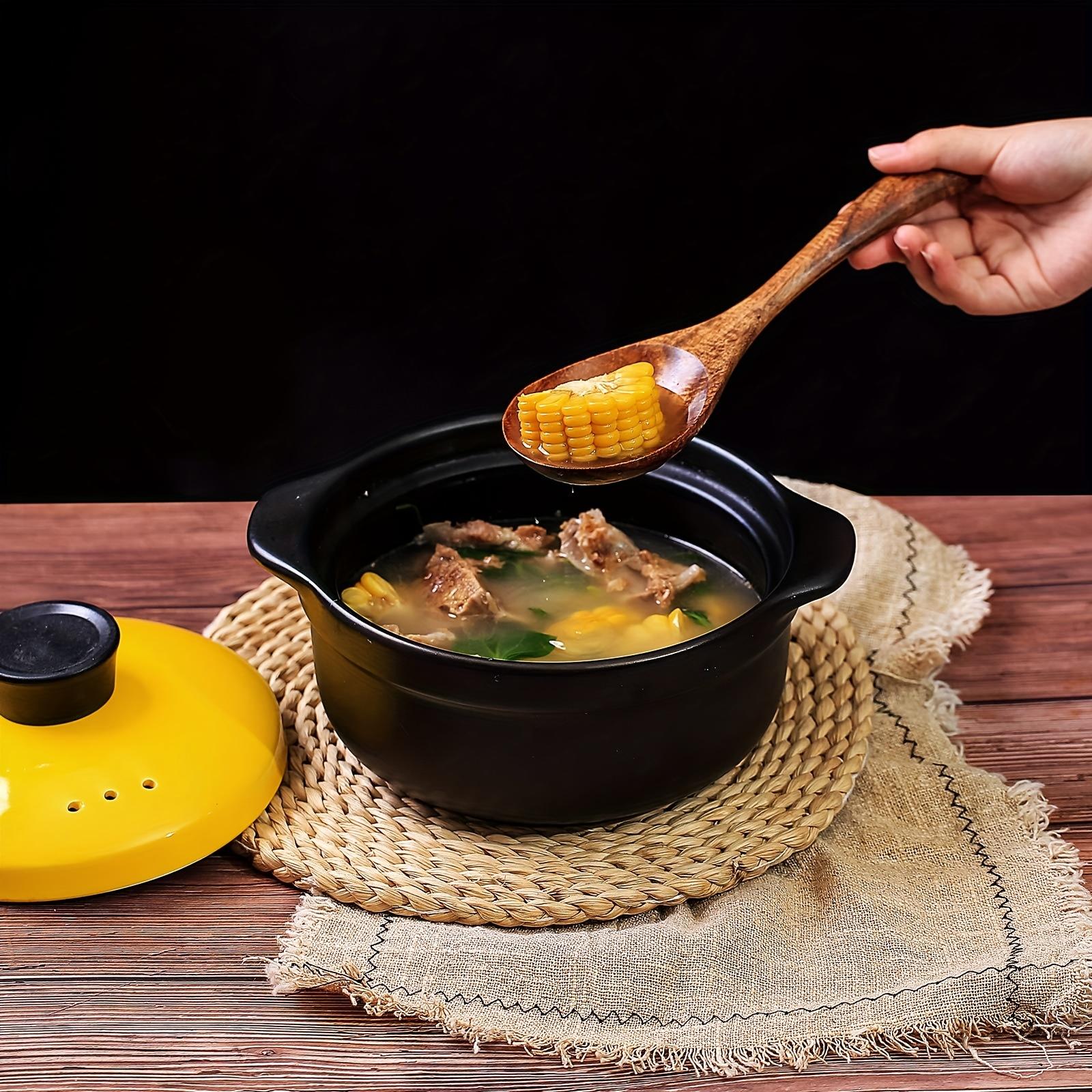 High-End 5-Piece Wooden Cooking Utensils Set - Ergonomic Handle, Natural Wood Spoons, Stir Fry Shovel, Soup Spoon, Non-Stick Pan Shovel, Heat-Resistant, Easy-to-Clean, Durable Cookware, Versatile Cooking Tool