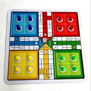 Game Board with Dice & Pieces Suitable for Family Game Nights, Travel-Friendly Strategy Board Game for 2-4 Players, Classic Ludo for &, Christmas, for,, Parties - Portable Competitive Board Set