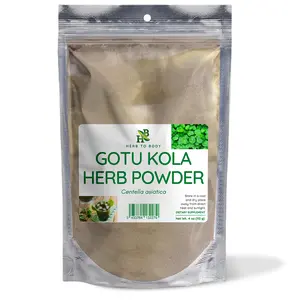 Herb To Body Gotu Kola Herb Powder | Centella Asiatica | Wildcrafted | 4oz Flavor Spice Flavor Spice