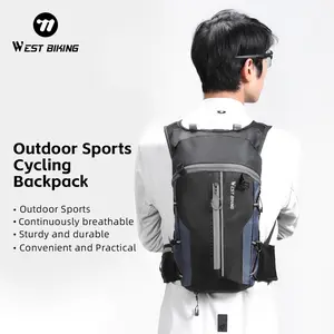 WEST BIKING Bicycle Backpack.10L Ultralight Portable Folding Bicycle Backpack, Pouch Breathable Waterproof Hiking Rucksack, Water Bag Bike Backpack, Bike Accessories