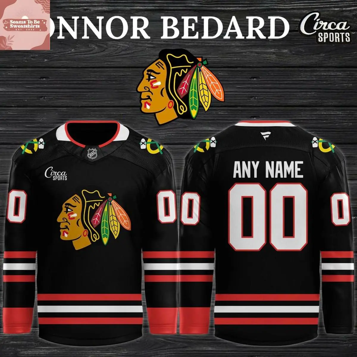 Chicago Blackhawks Connor Bedard 2026 Personalized Hockey Jersey