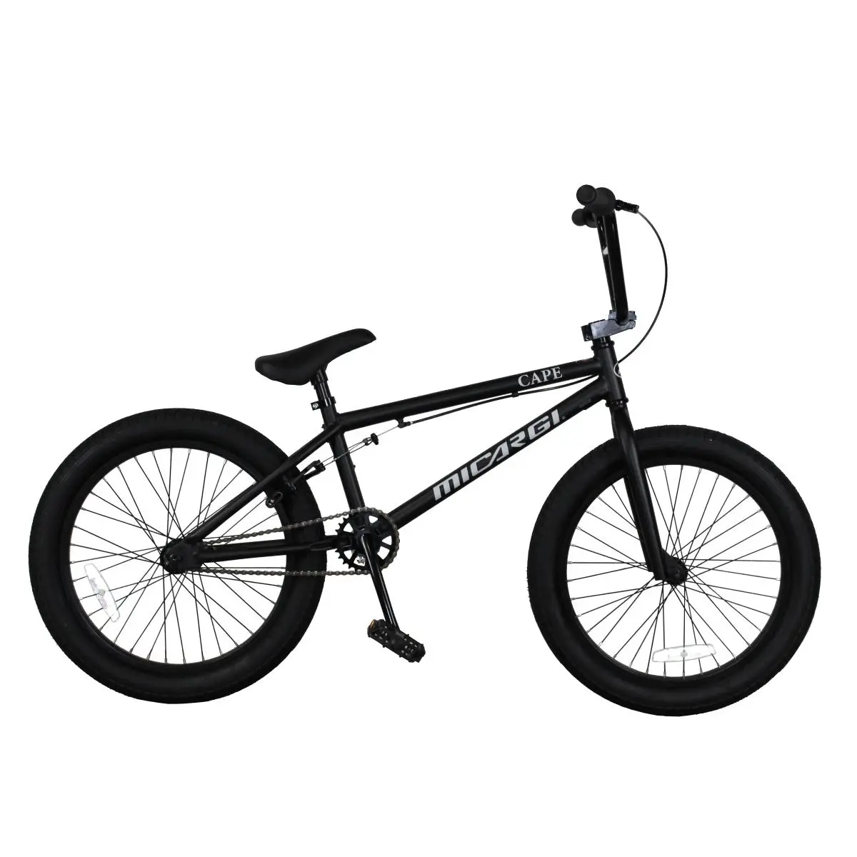 Micargi CAPE-MBK 20-in BMX Bicycle, Matte Black, Sports & Outdoor Cycling Leisure Equipment, Bikes