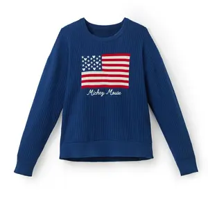 Disney Store Mickey Mouse Americana Pullover Sweater for Women