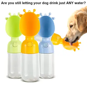 Portable Dog Water Bottle with One-Hand Operation & a Water Return Button. The Leak-Proof TikTok Find for Walks, Hikes & Travel. Automatic Feeder catwaterfountain