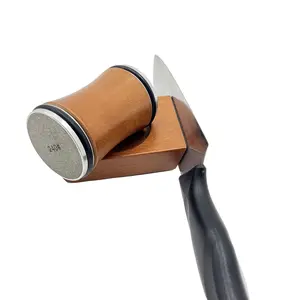 Kitchen Knife Sharpening Kit, Rolling Diamond Ceramic Sharpener Set, Compatible with 15°&20° Angle Knives, Precise Blade Grinding Tool for All Kitchen Blades