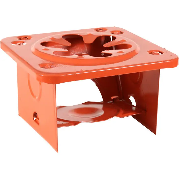 Single Burner Folding Stove in Safety Orange, Lightweight Collapsible Outdoor Portable Stove for Camping and Emergency Use, Camping Accessory, Collapsible Backpacking Stove