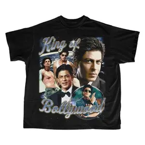 Shahrukh Khan T-Shirt Vintage Bollywood & Desi Clothing