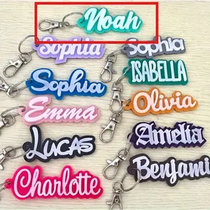 Custom Acrylic Name Keychain • Personalized Letter Jewelry • Perfect for Bags, Suitcases, Etc.• Ideal Gift for Friends, Family, Birthdays, Thanksgiving, Mid-Autumn Festival, Graduation, Etc