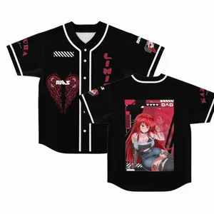 Rias Baseball Jersey – Anime Style Shirt, Unisex Streetwear Outfit, Manga Fan Merch, Oversized Fit, Trendy 2026