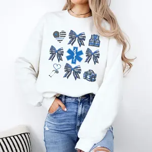 EMS T-Shirt, Emergency Medical Services Tee, First Responder Shirt, Gift for EMT Paramedic, 911 Operator Appreciation Cotton Fabric