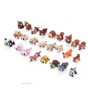 24/50Pcs Mini Movable Joint 3D Printed Animal Figurines Set, Realistic Collectible Mini Statues Perfect for Home Office Desktop Decoration & Collection Display